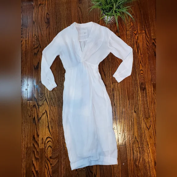 Anthropologie V-neck knot Front Midi Dress - Picture 9 of 13